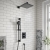 Villeroy & Boch Universal Thermostatic Concealed Shower Valve Dual Outlet - Matt Black