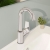 Vitra Flow Square Single Lever Side Action Basin Mixer Tap - Chrome | Thumbnail Image