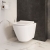 VitrA Integra Round Rimless Wall Hung Toilet with Hidden Fixations (inc Slim Seat) | Thumbnail Image