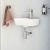 VitrA Integra Square Compact Wall Hung Basin 370mm - 1 RH Tap Hole | Thumbnail Image