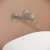 Vitra Origin Basin Mixer Tap Wall Mounted - Brushed Nickel | Thumbnail Image