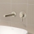Vitra Origin Basin Mixer Tap Wall Mounted - Brushed Nickel | Thumbnail Image