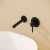 Vitra Origin Basin Mixer Tap Wall Mounted - Matt Black | Thumbnail Image