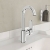Vitra Root Round Single Lever Side Action Basin Mixer Tap - Chrome | Thumbnail Image