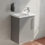 Vitra Root Flat Compact Wall Hung 1-Door Vanity Unit with Basin 450mm Wide | Thumbnail Image