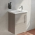 Vitra Root Flat Compact Wall Hung 1-Door Vanity Unit with Basin 450mm Wide | Thumbnail Image