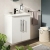 Vitra Root Flat Compact Wall Hung 2-Door Vanity Unit with Basin 600mm Wide | Thumbnail Image