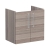 Vitra Root Flat Compact Wall Hung 2-Door Vanity Unit with Basin 600mm Wide | Thumbnail Image