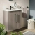 Vitra Root Flat Compact Wall Hung 2-Door Vanity Unit with Basin 600mm Wide | Thumbnail Image