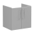 Vitra Root Flat Wall Hung 2-Door Vanity Unit with Basin 600mm Wide | Thumbnail Image
