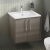 Vitra Root Flat Wall Hung 2-Door Vanity Unit with Basin 600mm Wide | Thumbnail Image