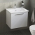 Vitra Root Flat Wall Hung 1-Drawer Vanity Unit with Basin 600mm Wide | Thumbnail Image
