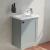 Vitra Root Classic Compact Wall Hung 1-Door RH Vanity Unit with Basin 450mm Wide | Thumbnail Image