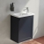 Vitra Root Classic Compact Wall Hung 1-Door RH Vanity Unit with Basin 450mm Wide | Thumbnail Image