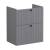 Vitra Root Groove Compact Wall Hung 2-Drawer Vanity Unit with Basin 600mm Wide | Thumbnail Image