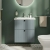 Vitra Root Groove Wall Hung 2-Drawer Vanity Unit with Basin 600mm Wide | Thumbnail Image