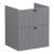 Vitra Root Groove Wall Hung 2-Drawer Vanity Unit with Basin 600mm Wide | Thumbnail Image