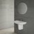 Vitra S20 Wash Basin and Large Semi Pedestal 600mm Wide 1 Tap Hole