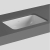 Vitra S20 Compact Under-Counter Basin 550mm Wide - 0 Tap Hole
