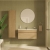 Vitra S20 Square Wall Hung 1-Door Tall Unit 350mm Wide - Maple Oak | Thumbnail Image