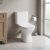 VitrA S20 Square Smoothflush Rimless Open Back Close Coupled Toilet (inc Soft Close Seat) | Thumbnail Image