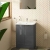 Vitra S20 Square Floor Standing 2-Door Vanity Unit and Basin 600mm Wide | Thumbnail Image