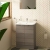 Vitra S20 Square Floor Standing 2-Door Vanity Unit and Basin 600mm Wide | Thumbnail Image