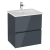 Vitra S20 Square Wall Hung 2-Drawer Vanity Unit and Basin 600mm Wide | Thumbnail Image