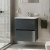 Vitra S20 Square Wall Hung 2-Drawer Vanity Unit and Basin 600mm Wide | Thumbnail Image