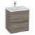 Vitra S20 Square Wall Hung 2-Drawer Vanity Unit and Basin 600mm Wide | Thumbnail Image