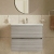 Vitra S20 Square Wall Hung 2-Drawer Vanity Unit and Basin 800mm Wide | Thumbnail Image