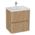 Vitra S20 Round Wall Hung 2-Drawer Vanity Unit and Basin 600mm Wide | Thumbnail Image