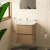Vitra S20 Round Wall Hung 2-Drawer Vanity Unit and Basin 600mm Wide | Thumbnail Image