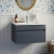 Vitra S50+ Wall Hung 1-Drawer Vanity Unit with Basin 800mm Wide - Anthracite High Gloss | Thumbnail Image