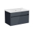 Vitra S50+ Wall Hung 1-Drawer Vanity Unit with Basin 800mm Wide - Anthracite High Gloss