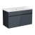 Vitra S50+ Wall Hung 2-Door Vanity Unit with Basin 1000mm Wide - Anthracite High Gloss | Thumbnail Image