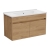 Vitra S50+ Wall Hung 2-Door Vanity Unit with Basin 1000mm Wide - Golden Oak | Thumbnail Image