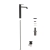 Vitra Suit Tall Basin Mixer Tap Lever Handle - Glossy Black | Thumbnail Image