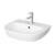 Vitra Zentrum Basin with Semi Pedestal 550mm Wide - 1 Tap Hole