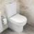 Vitra Zentrum Close Coupled BTW Toilet Push Button Cistern - Quick Release Soft Close Seat