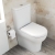 Vitra Zentrum Smoothflush Close Coupled Toilet with Push Button Cistern - Standard Seat | Thumbnail Image