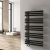 Vogue Aquila Designer Heated Towel Rail 1200mm H x 500mm W - Matt Black | Thumbnail Image