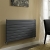 Vogue Fly Line Single Designer Horizontal Radiator 604mm H x 1200mm W - Anthracite | Thumbnail Image