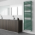 Vogue Focus Colours Straight Heated Ladder Towel Rail 1500mm H x 500mm W - Moss Green | Thumbnail Image