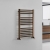 Vogue Focus Metallics Straight Heated Ladder Towel Rail 800mm H x 500mm W - Brushed Bronze | Thumbnail Image