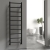 Vogue Rhomba Textured Black Designer Aluminium Ladder Towel Rail | Thumbnail Image