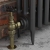 West Rosa Traditional Manual Radiator Valve and Lockshield Angled - Antique Brass | Thumbnail Image