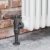 West Abbey Throttle Angled Manual Radiator Valve and Lockshield - Light Pewter | Thumbnail Image