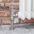 West Abbey Throttle Angled Manual Radiator Valve and Lockshield - Satin Nickel | Thumbnail Image