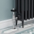 West Admiral Angled Thermostatic Radiator Valve and Lockshield - Chrome